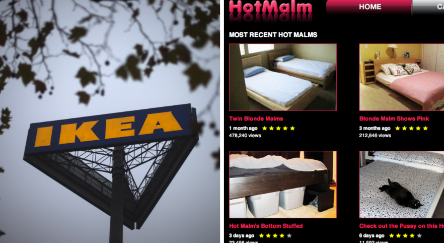 HotMalml – en porrsajt med Ikea-sängar.